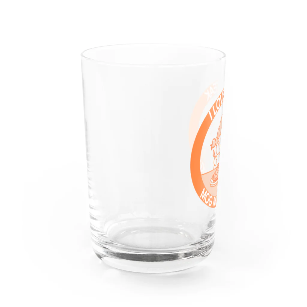 うらめし屋　の架空店舗シリーズ　ステーキMOGMOG Water Glass :left