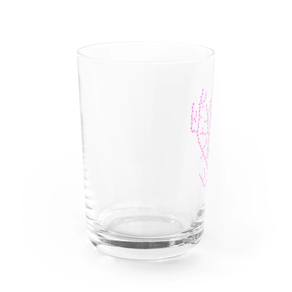 栗坊屋のピンクのピグミーシーホース Water Glass :left