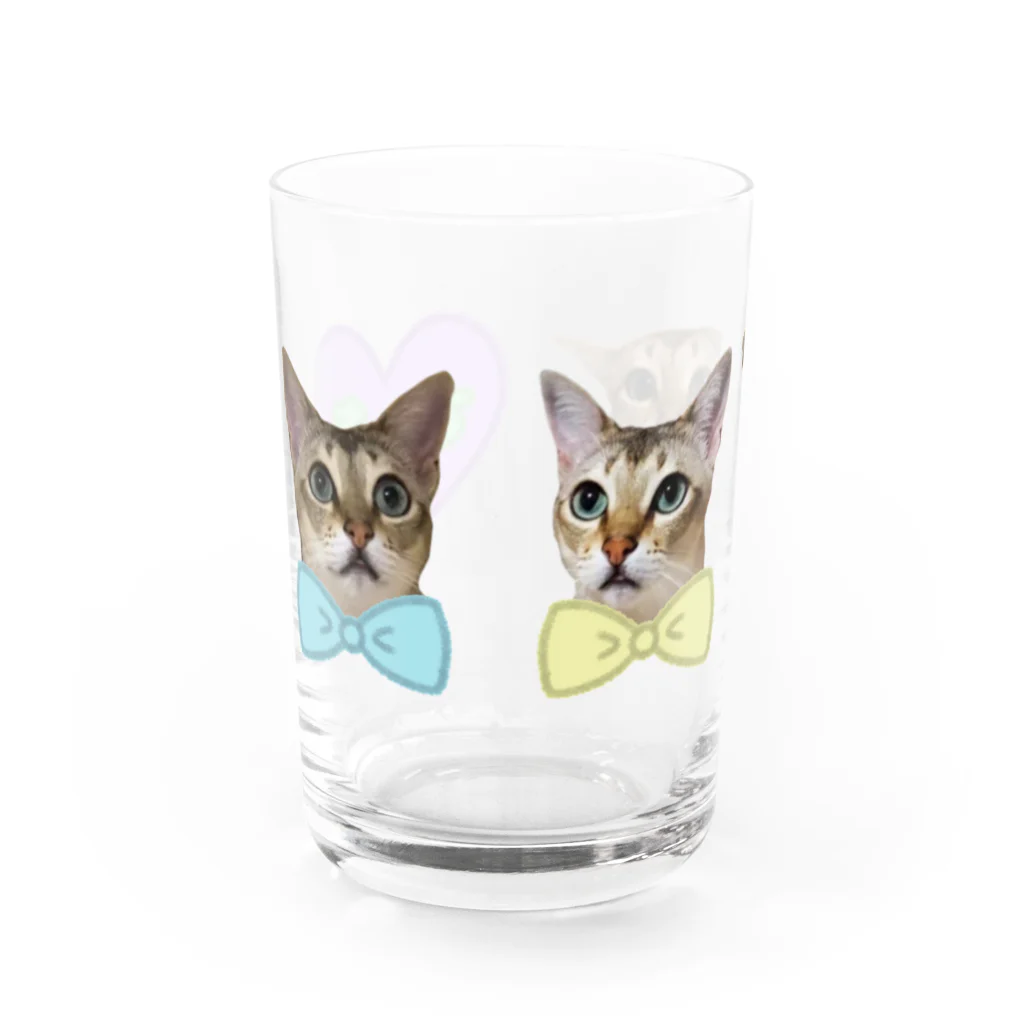 ティモの3色ティモ＋ハート Water Glass :left