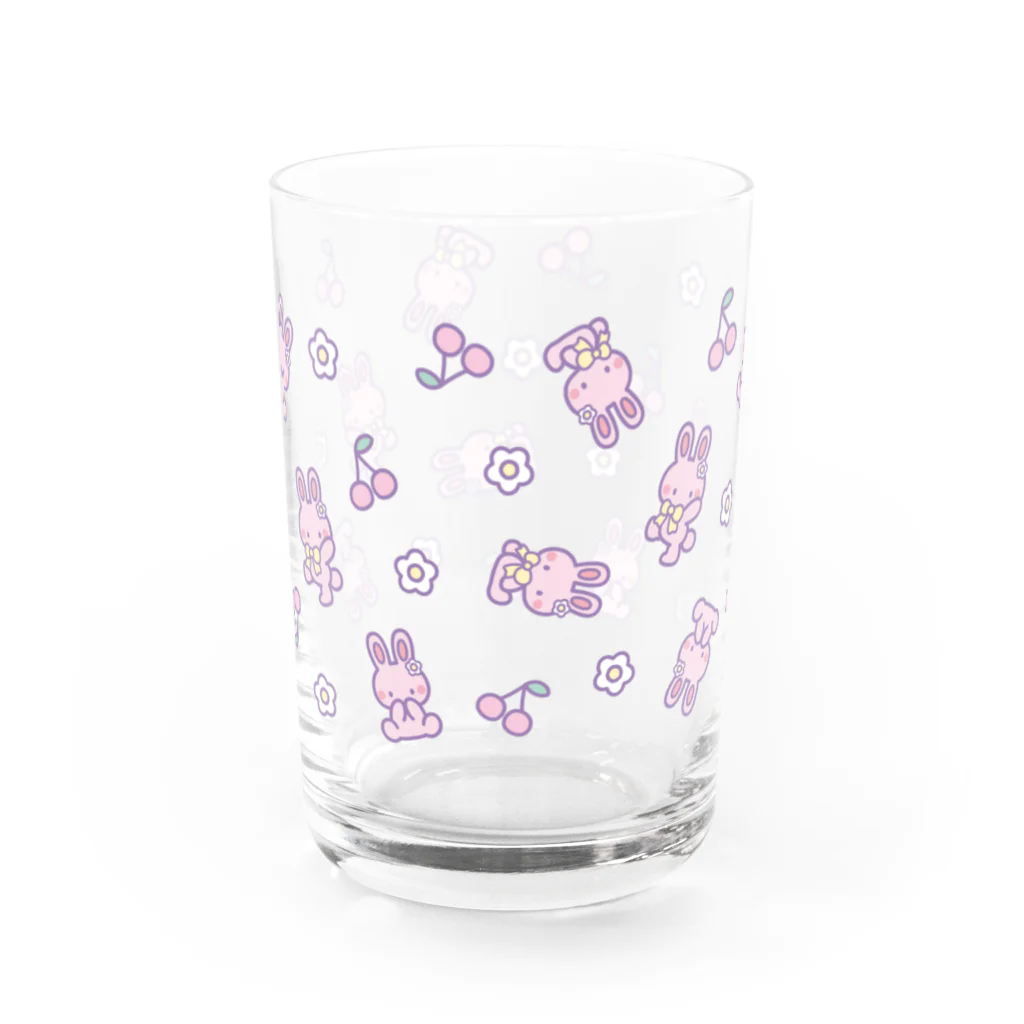 87SMILEのうさたんとおさんぽ♡グラス Water Glass :left