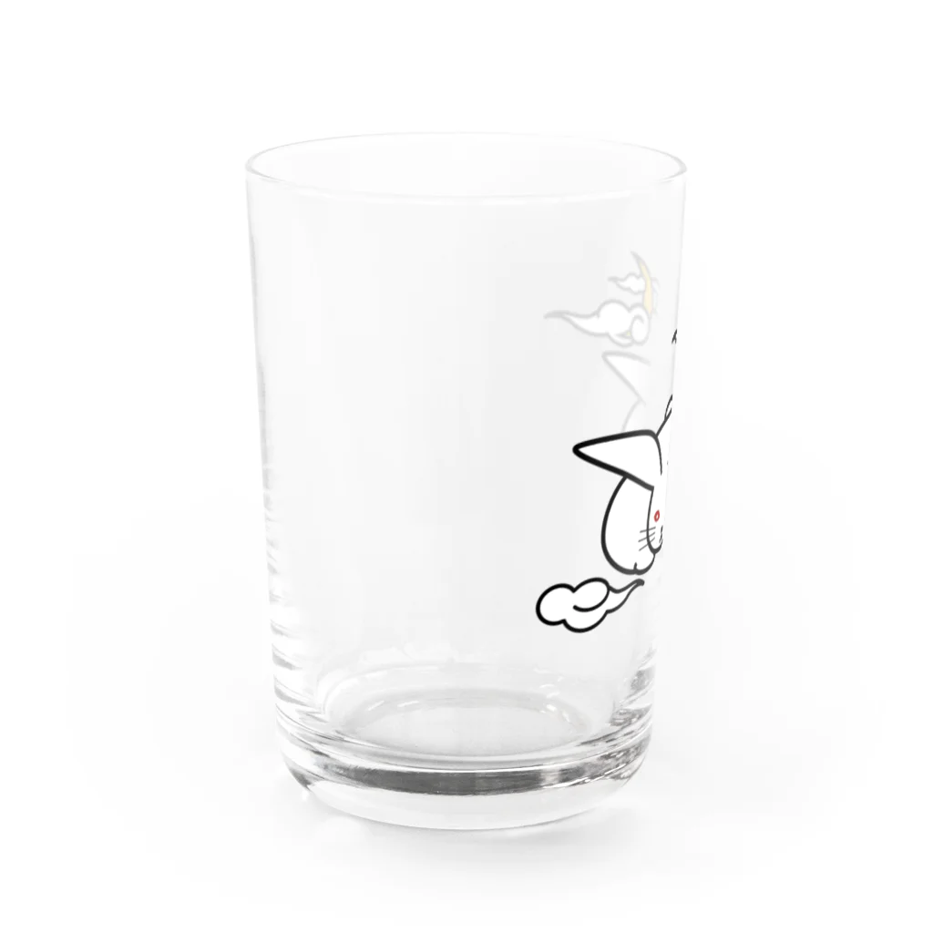 うさぎ屋のまむきうさぎと三日月 Water Glass :left