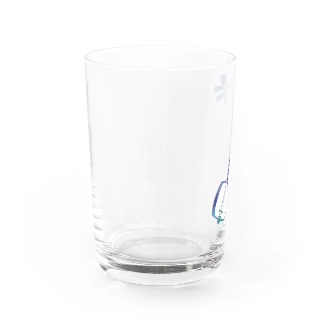 綾錦工房 りこりすの津軽三味線【極光】- 構 Water Glass :left