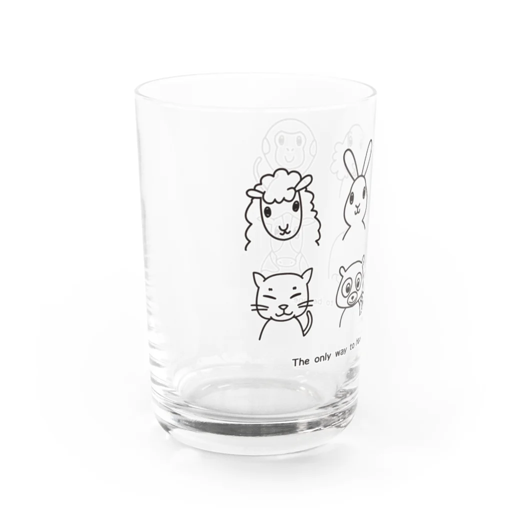 ariariartの動物大集合！（チャリティー） Water Glass :left