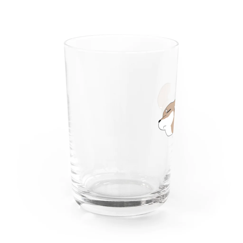 肉柴のアザラ柴 Water Glass :left
