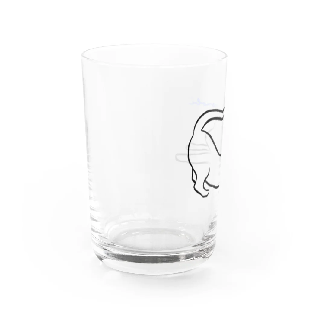 namynのせのびねこ Water Glass :left