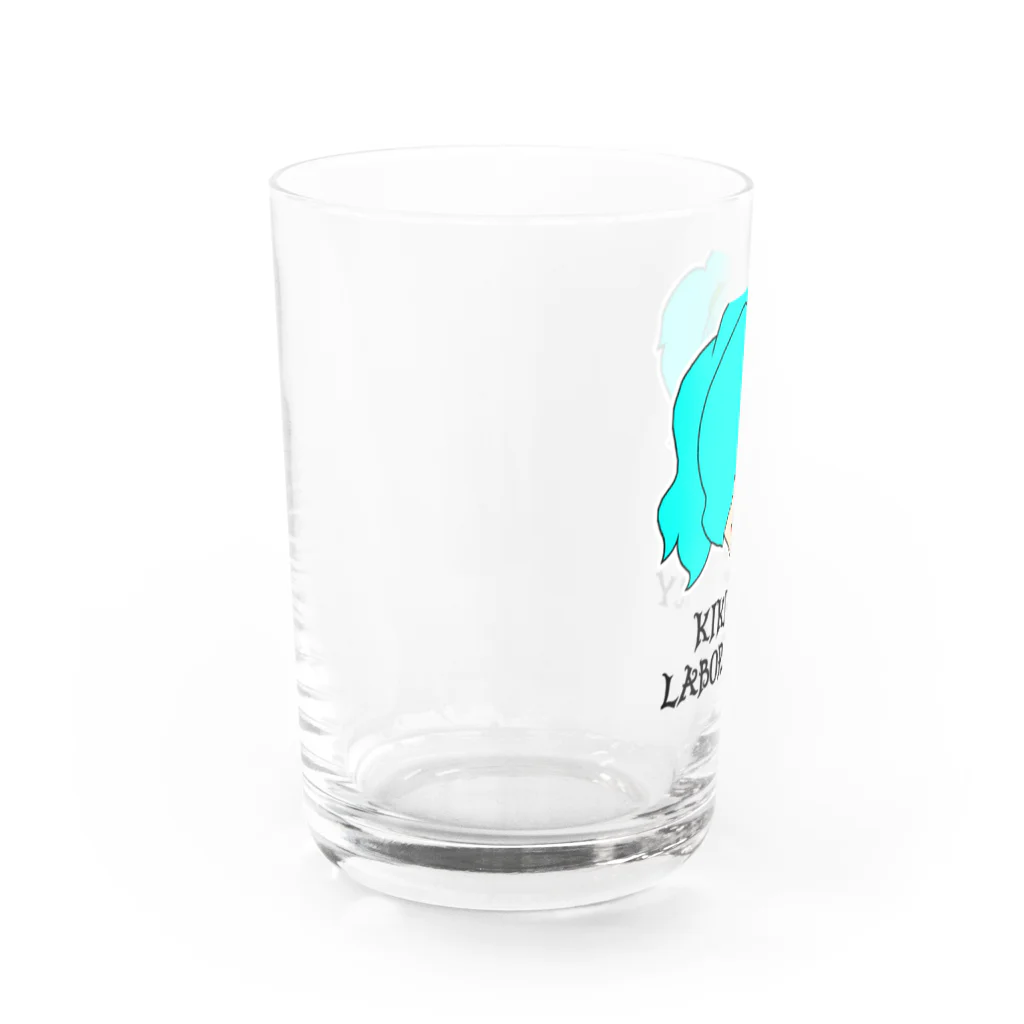 KIKITEKI_LABORATORYのPONITE GAL ミント×黄緑 Water Glass :left