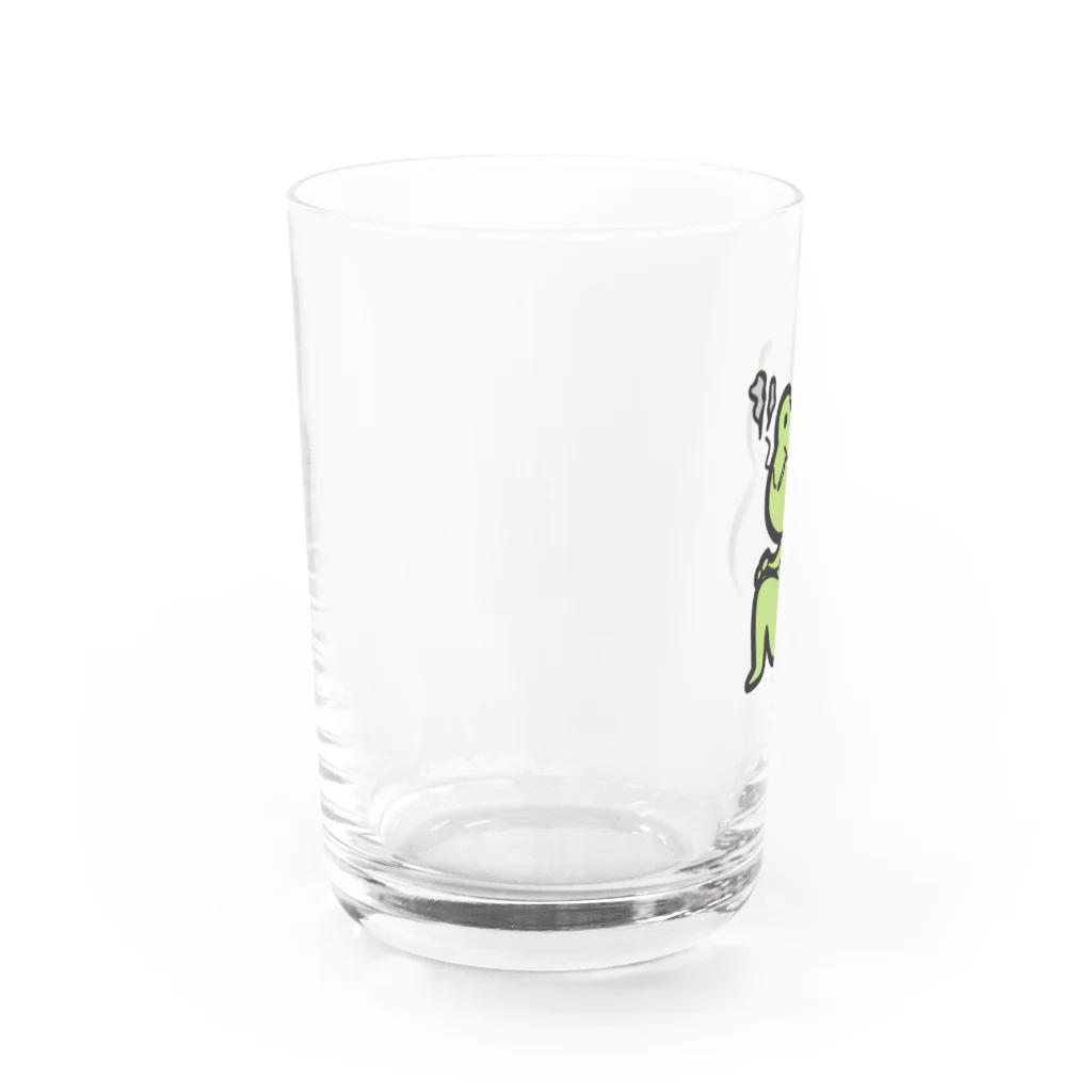 かえるとこももの無機質可愛いかえるくん〜タバコ〜 Water Glass :left