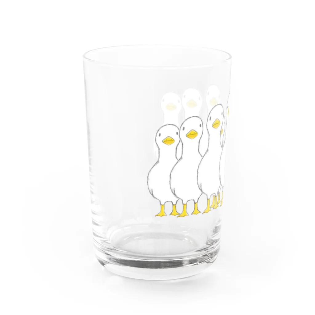 これから企画の押し寄せる アヒル Water Glass :left