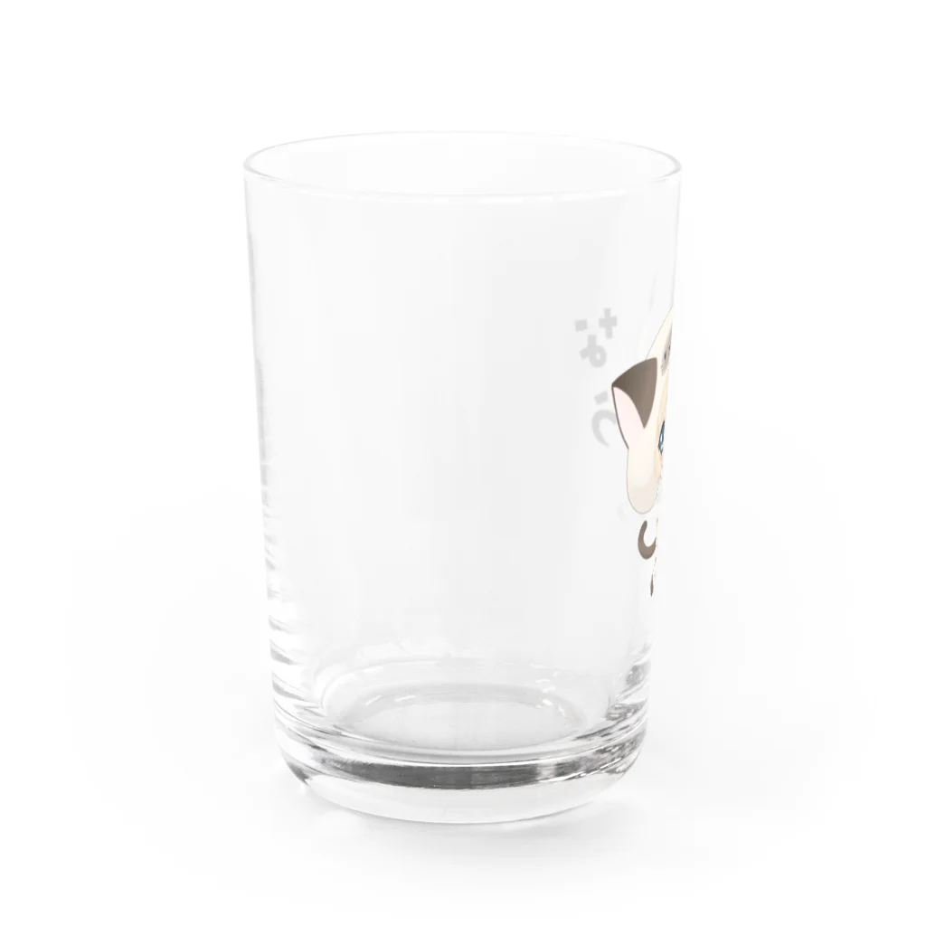 なうのお店のなうちゃん(ひらがな)グラス Water Glass :left