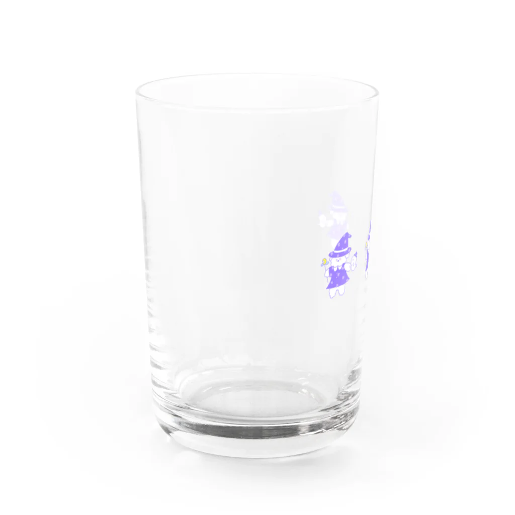 ふわふわポメラニアンちゃんのふわふわ3魔法使いちゃん Water Glass :left