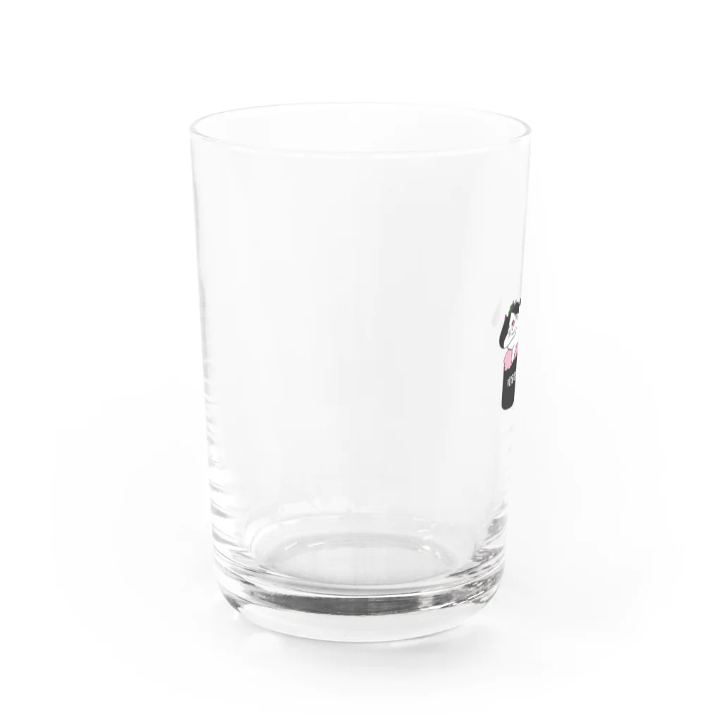 箱入りハチワレ猫　みょんの箱入りネコみょん Water Glass :left