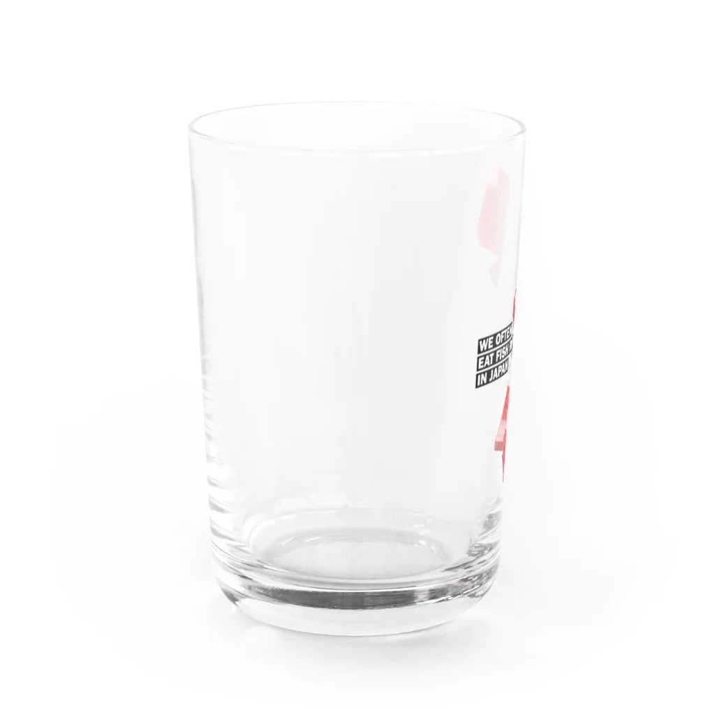 LONESOME TYPE ススの日本ではしばしば魚を生で食べる（まぐろ） Water Glass :left