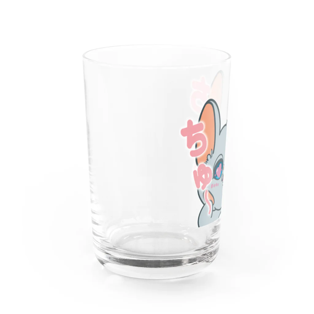 Chinchilla’ｓ（ちんちら～ず）のちゅ～ちゅ～マーニー Water Glass :left