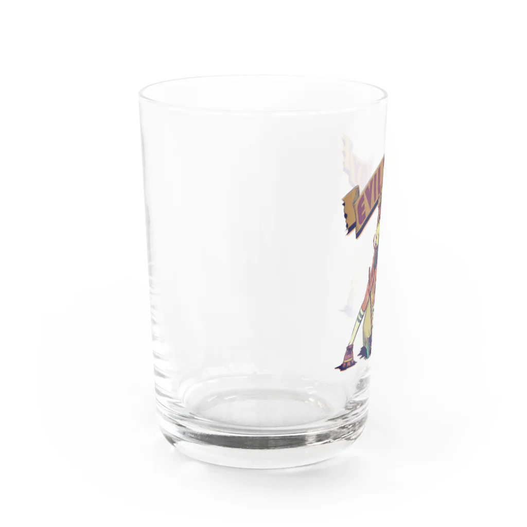 nidan-illustrationの"Evil Derby" Water Glass :left