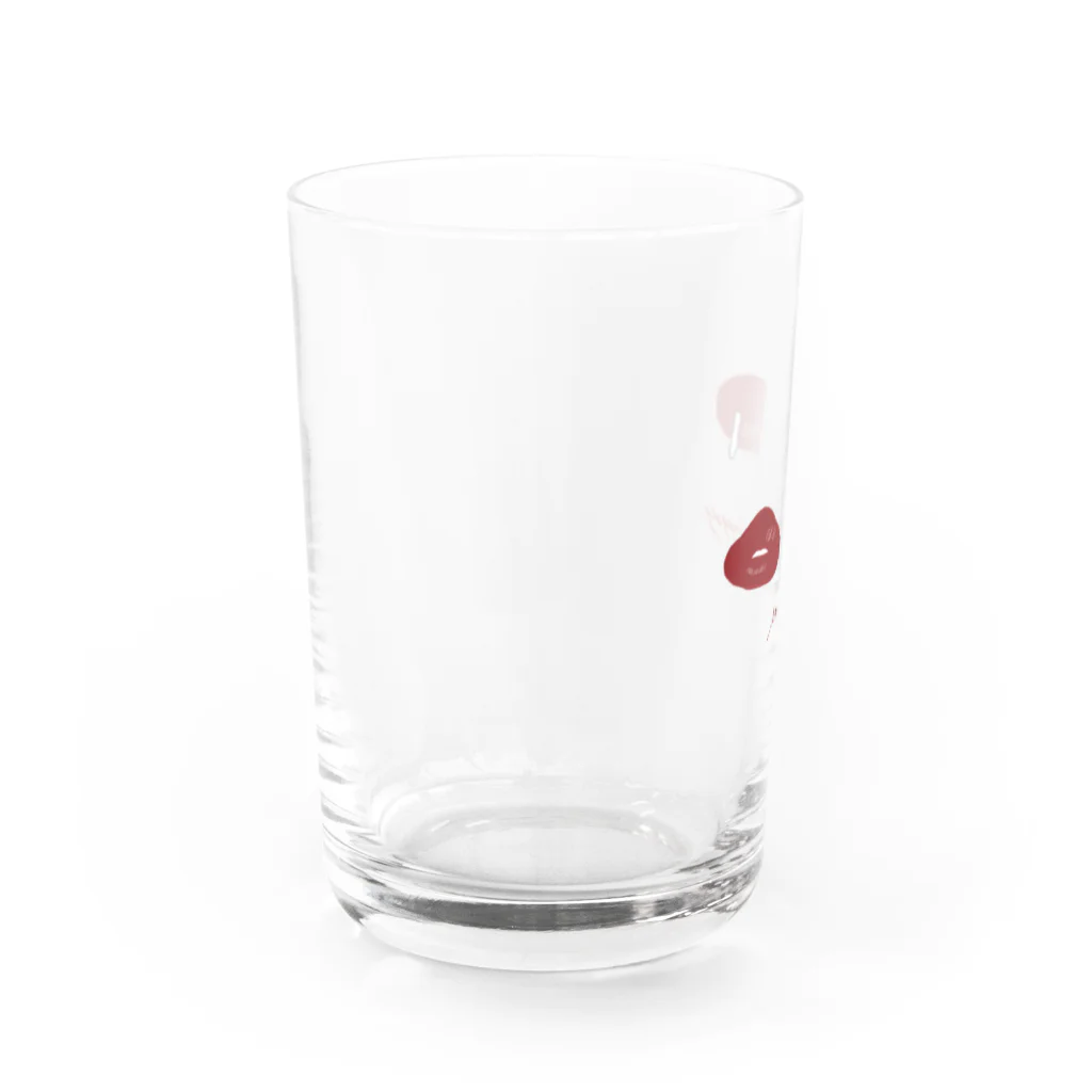 LacのI'm always happy Water Glass :left