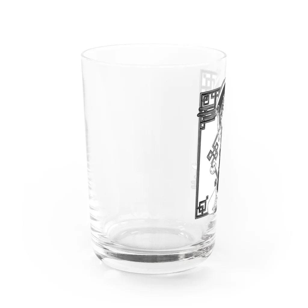 弐０Heartsのモノクロ＊キョンシーコミック風 Water Glass :left