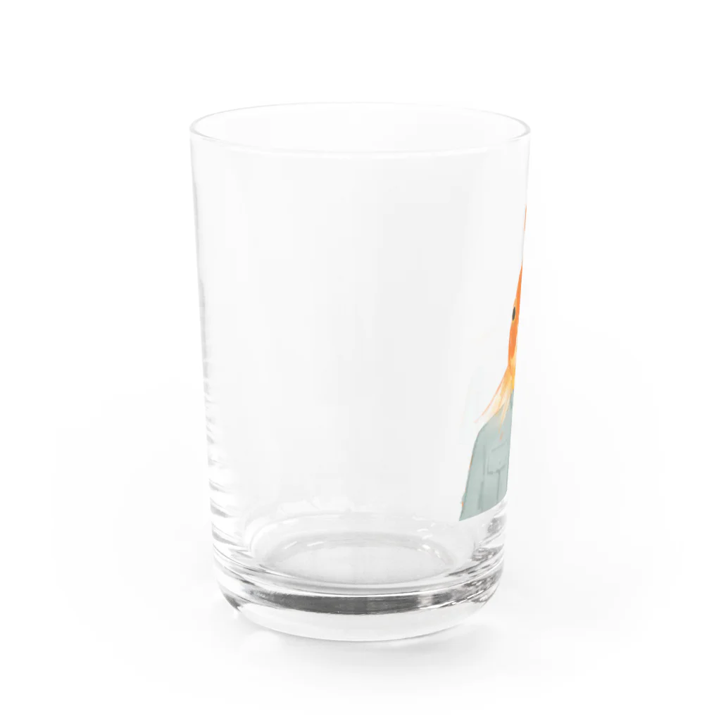 そぼろめのさかな Water Glass :left