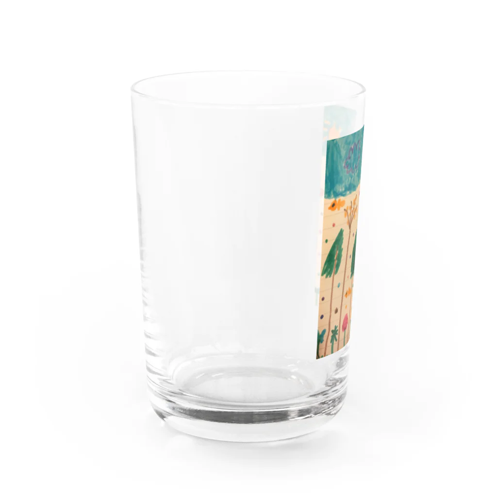 幸のすけ🔵🟡の自然の森 Water Glass :left
