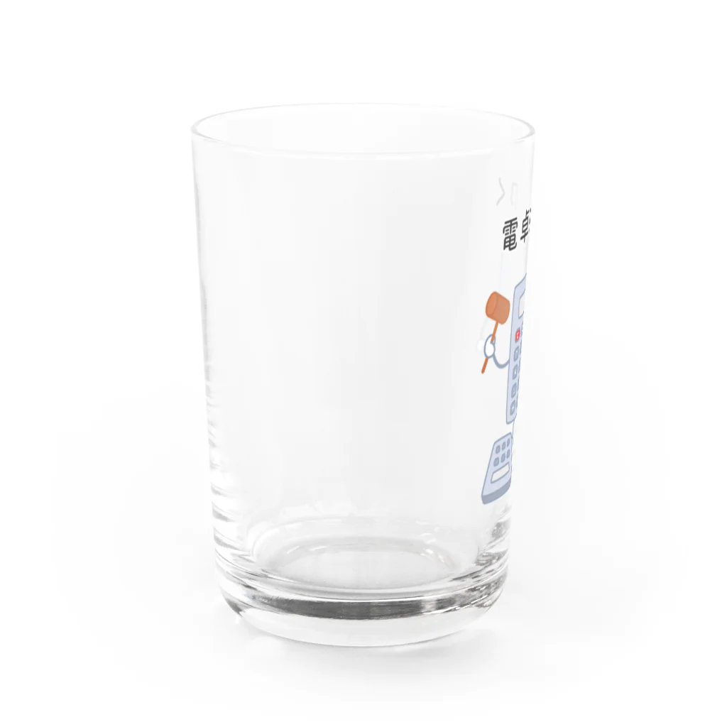 ハナのお店の電卓を叩く電卓 Water Glass :left