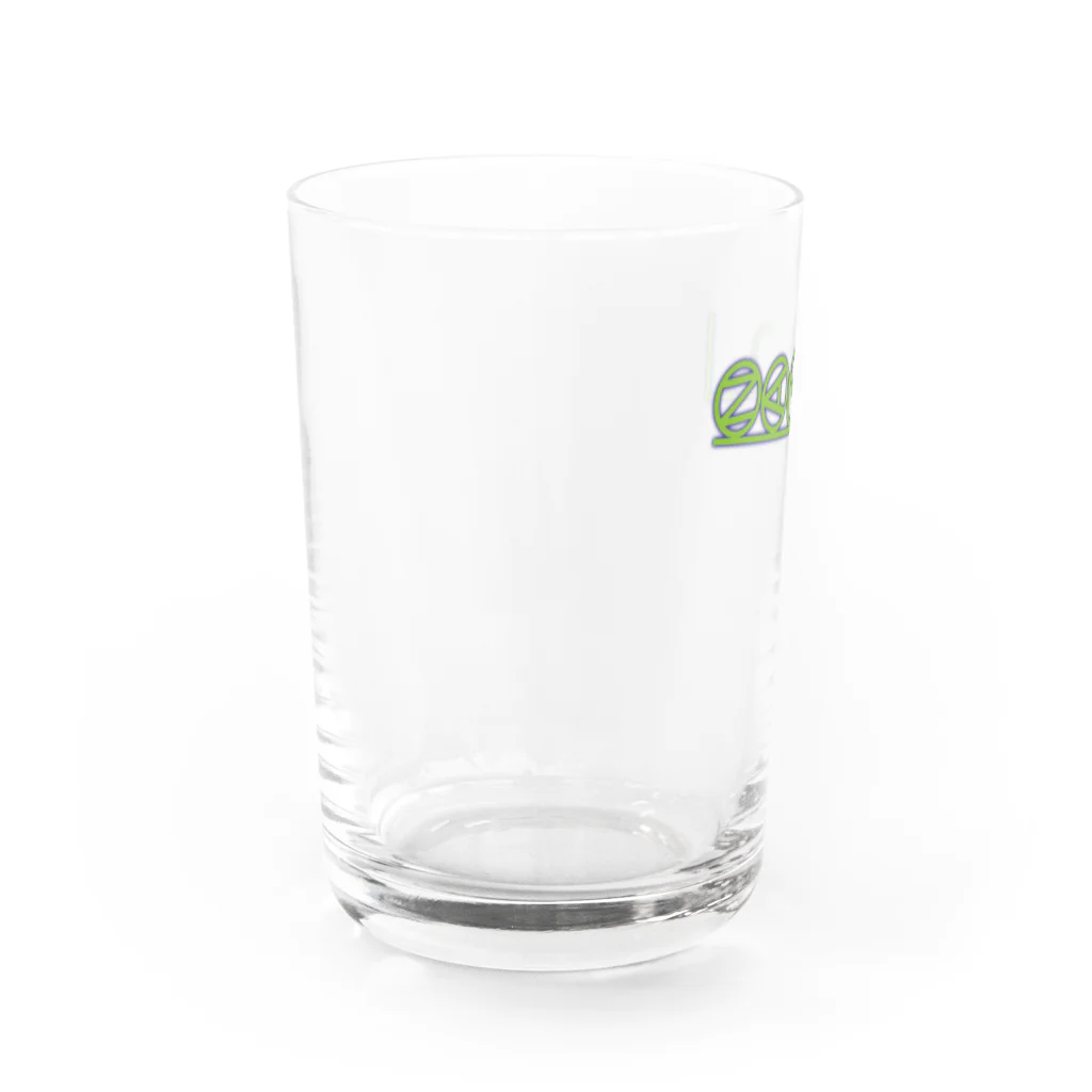 さおりんの謎ショップの謎ロゴ2022秋（濃色用） Water Glass :left
