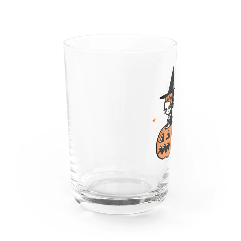 Mizna WadaのThe Pumpkin Riding Witch Water Glass :left