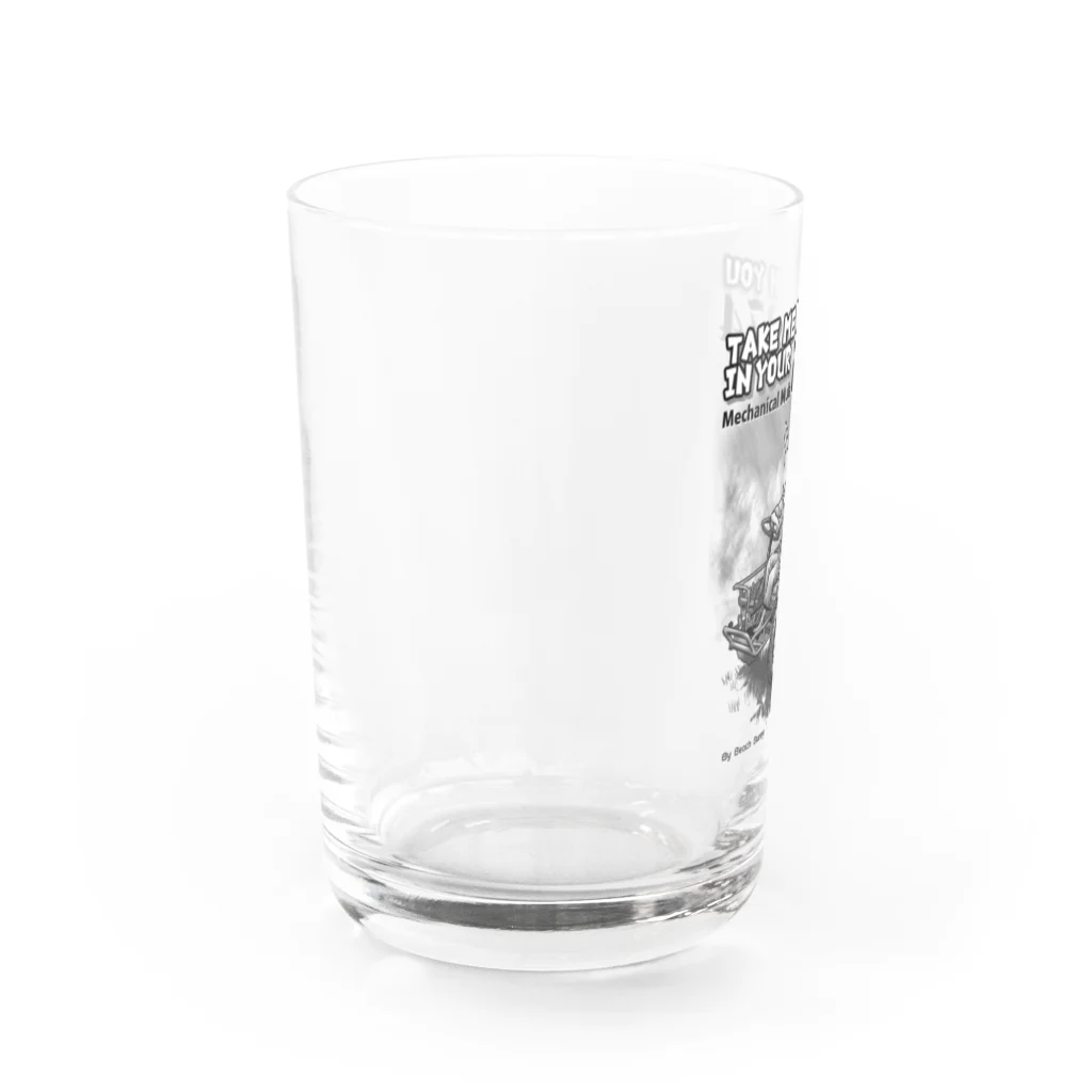 BeachBunnyのうさぎとねこ　US M274に乗せて！ Water Glass :left