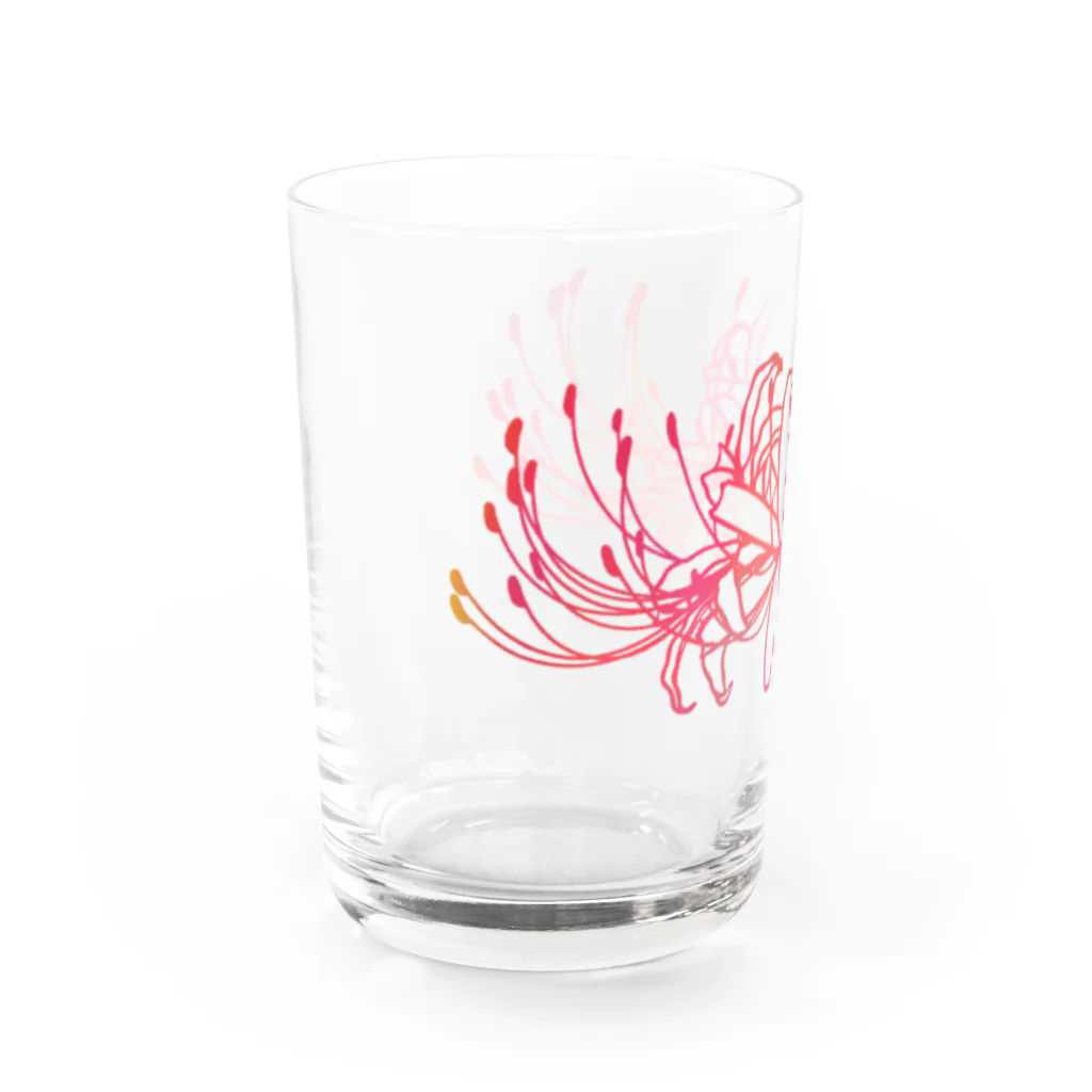 綾錦工房 りこりすの曼珠沙華 【黄昏】 Water Glass :left