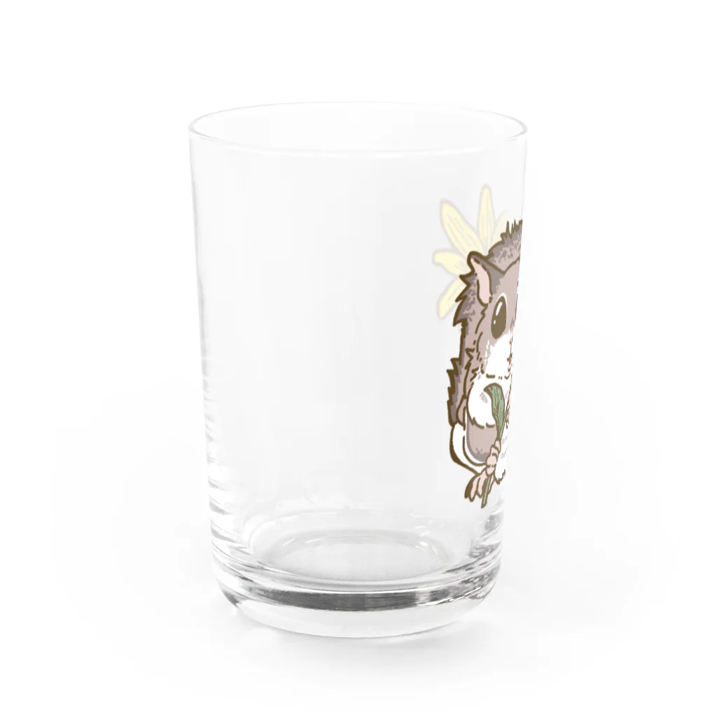 Lichtmuhleの一輪のお花とアメリカモモンガ Water Glass :left