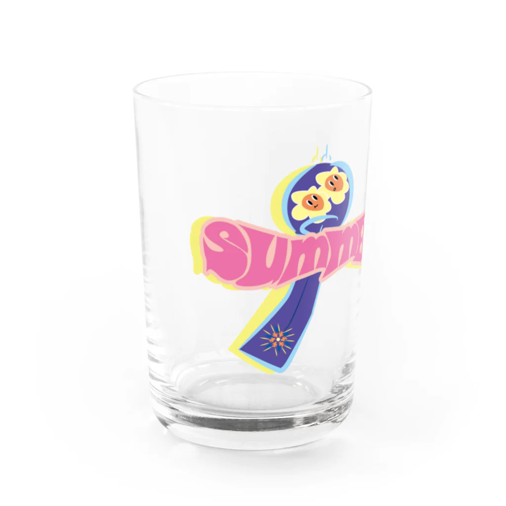 luckyのsummer FIOWER Water Glass :left