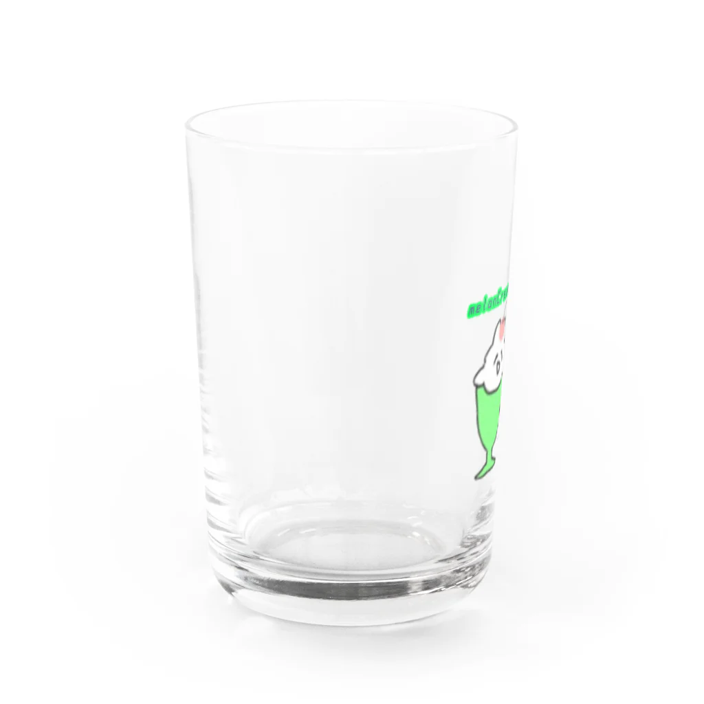 縫央のめろんくりーむそーだ🍒 Water Glass :left