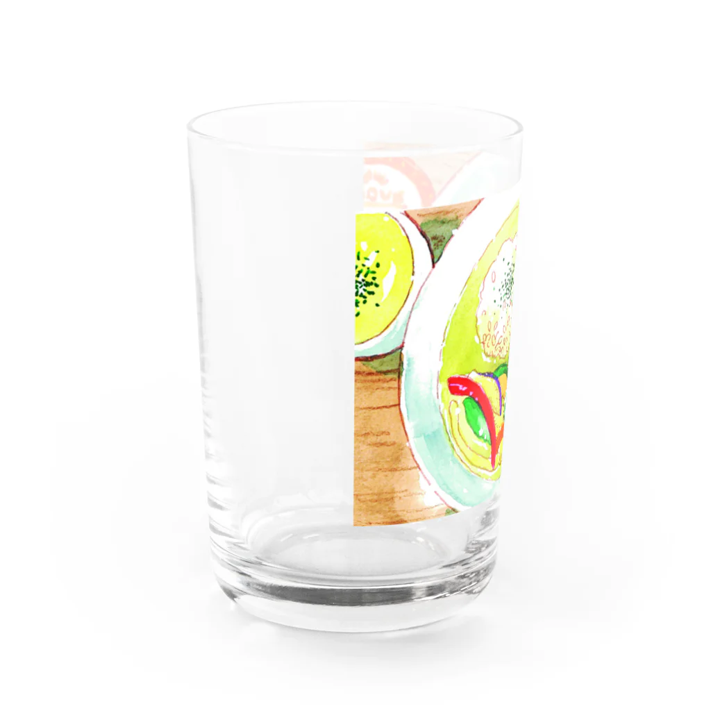 田村美穂のアボカドグリーンカレーグッズ Water Glass :left