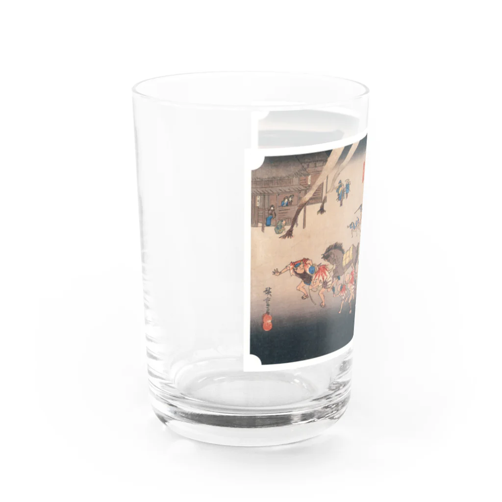 寿めでたや(ukiyoe)の広重_東海道五拾三次 宮 熱田神 Water Glass :left