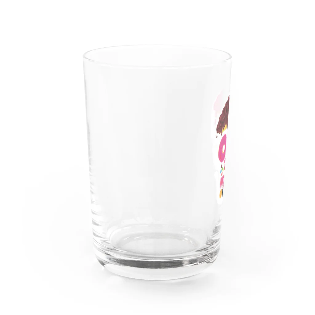 杜の魚の甘落（背景なし） Water Glass :left