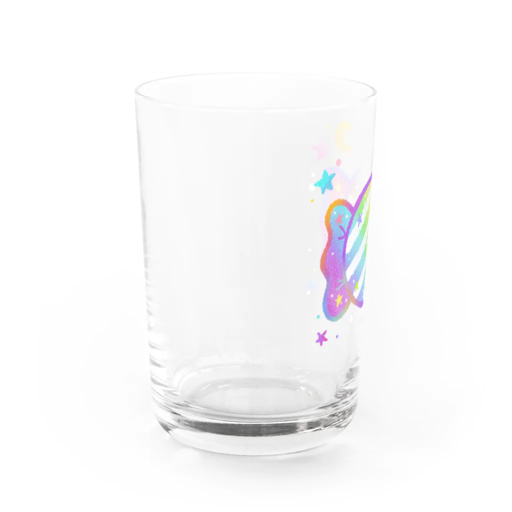 前田悠花｜イラストレーターの★虹色キャンディ★ Water Glass :left