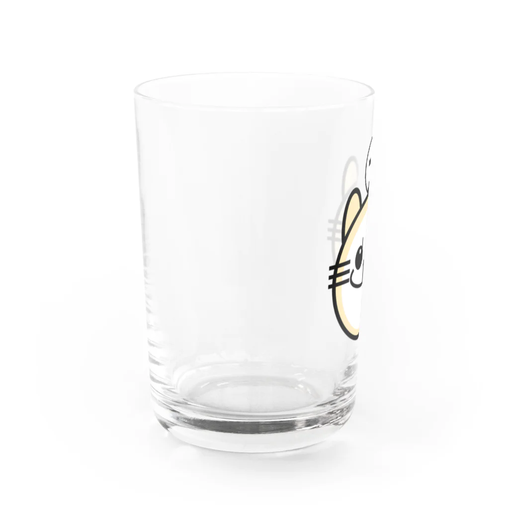 シマエナガ探検隊のシマエナガのお友達エゾクロテン Water Glass :left