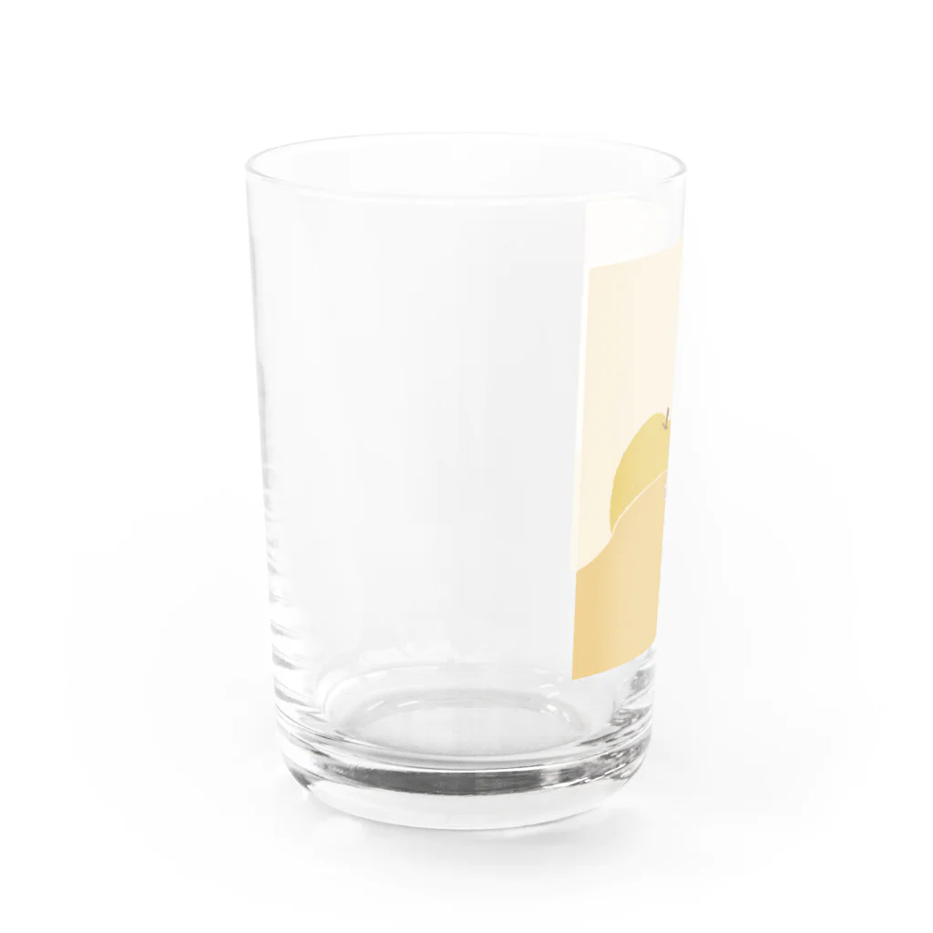 はやし企画の梨を撫でながら寝たい Water Glass :left