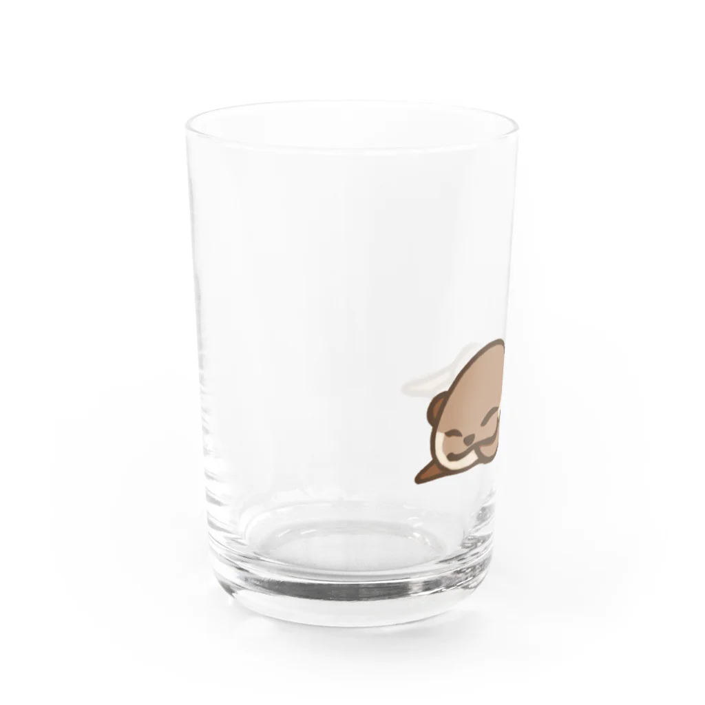 綾錦工房 りこりすのおしゃぶりカワウソ Water Glass :left