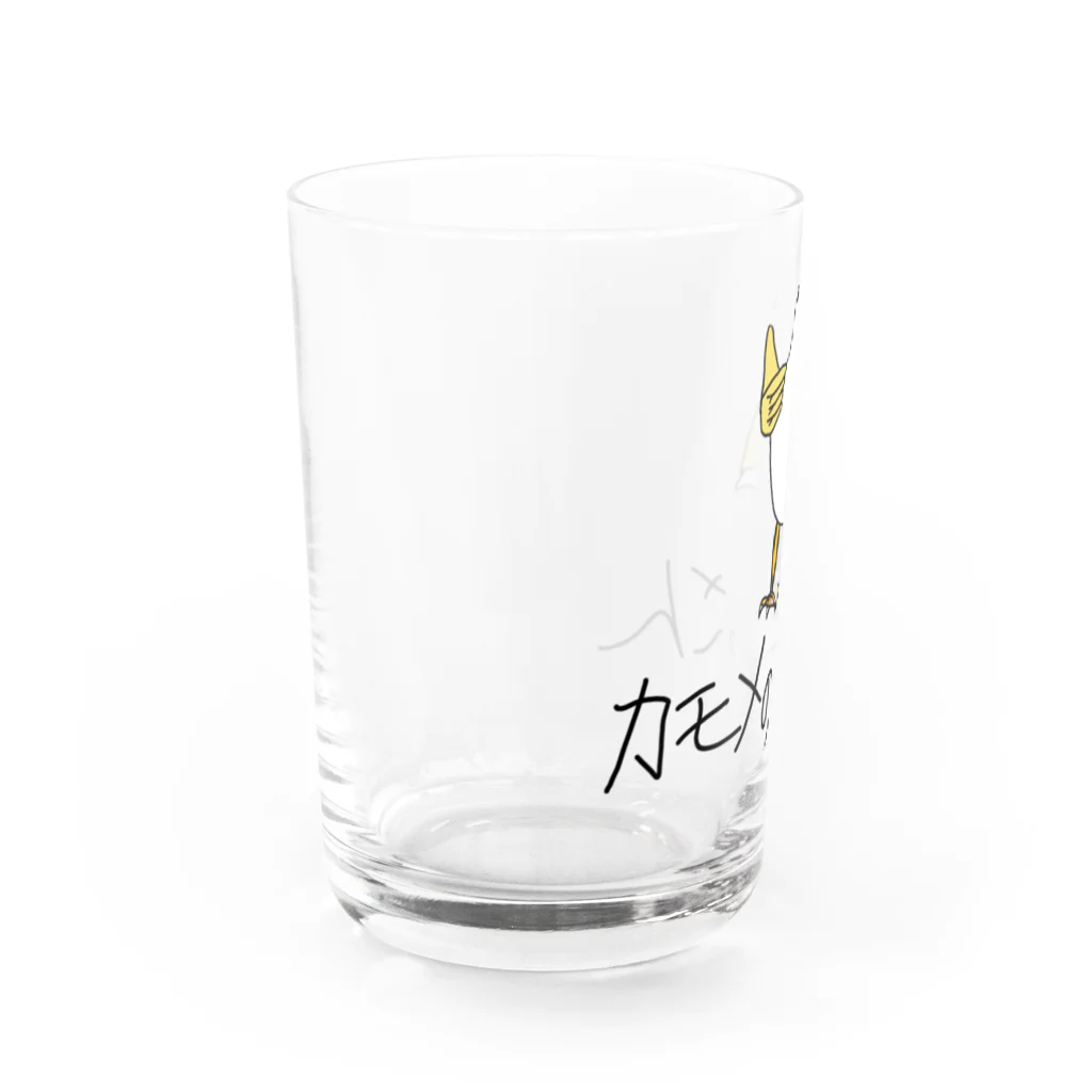 カモメのおっさんのアゲアゲなカモメのおっさん Water Glass :left