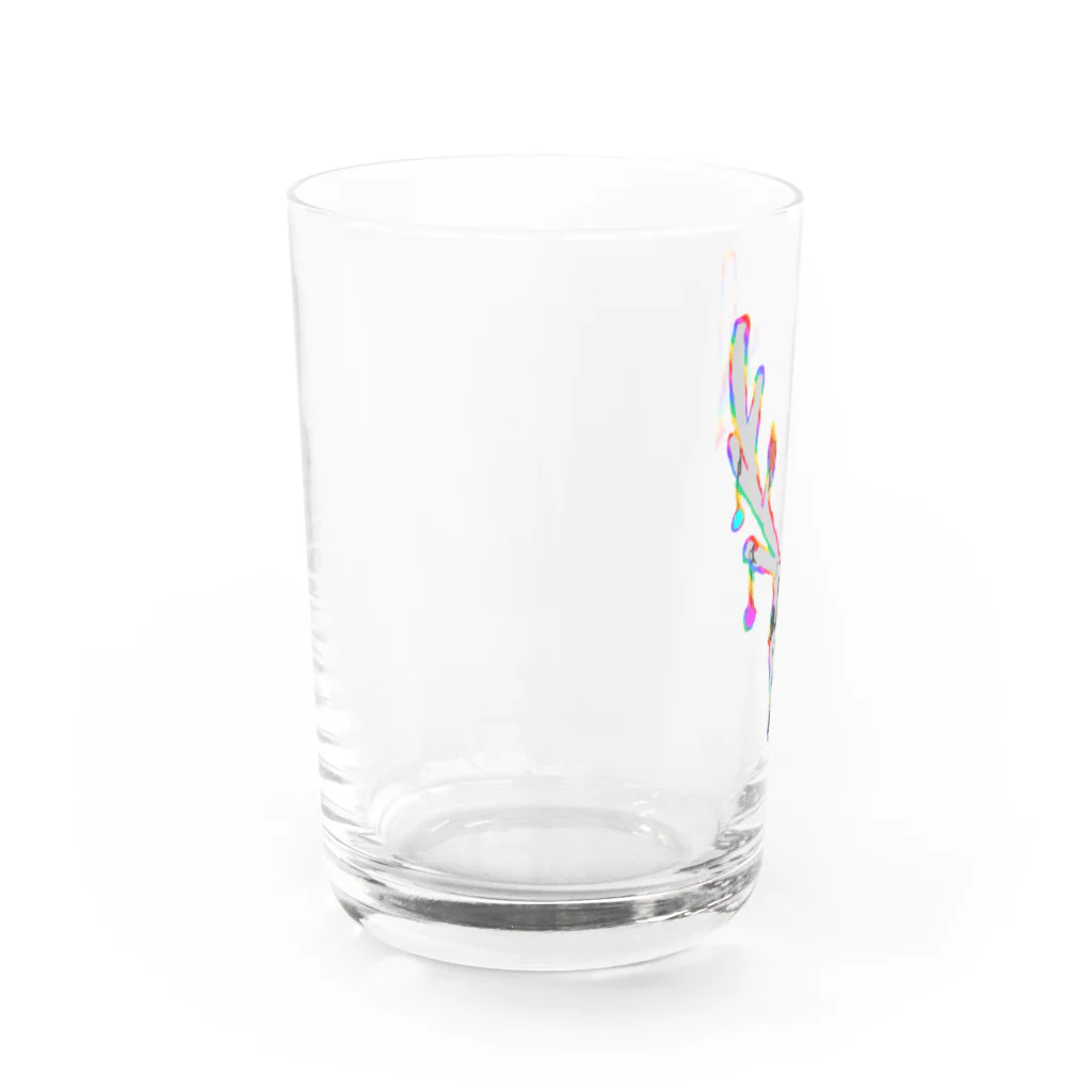 malxileの鹿のクリスマス Water Glass :left