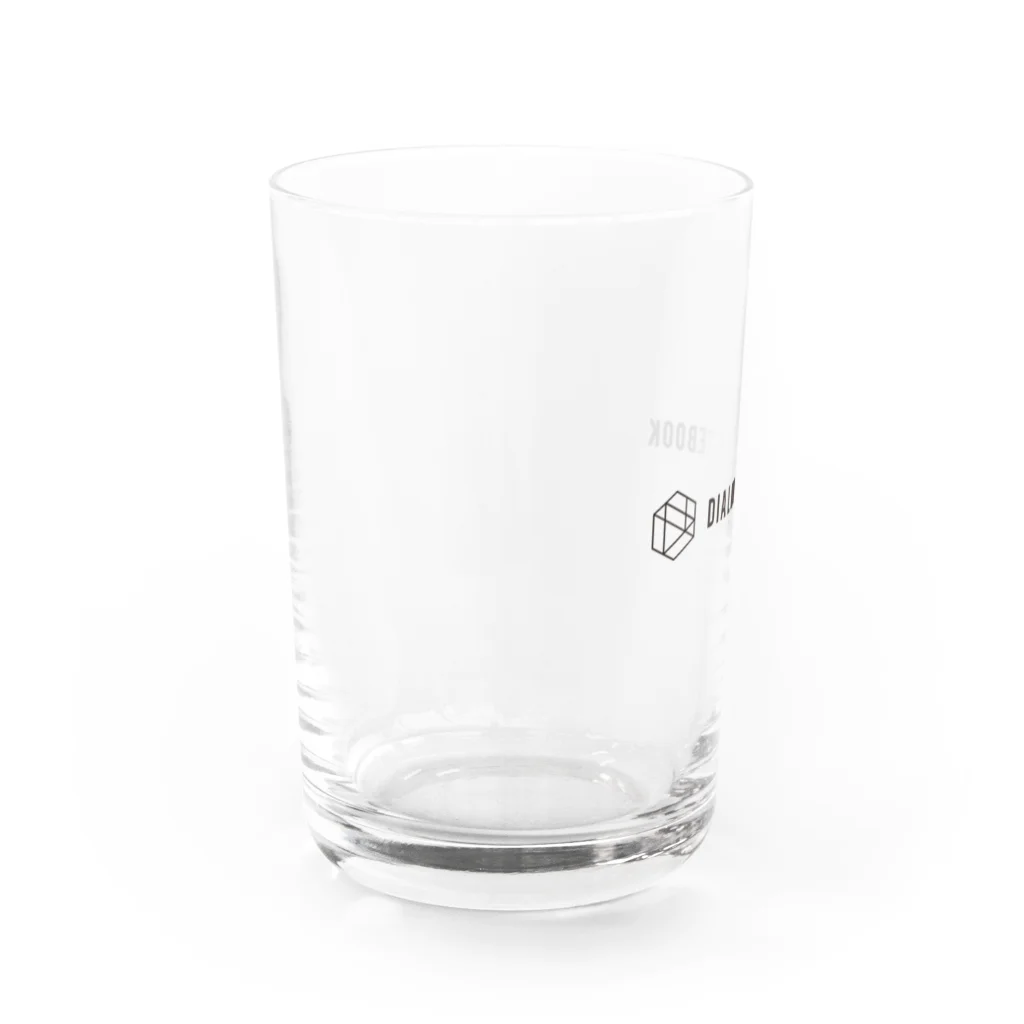 DIALOG NOTEBOOK FUN STOREのロゴ・ヨコ・黒 Water Glass :left