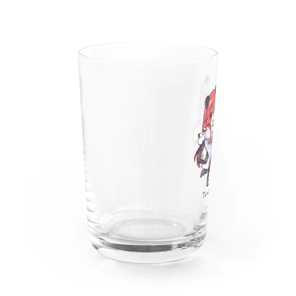 つなまよざのマフラーしゃけこ＆こむぎ Water Glass :left