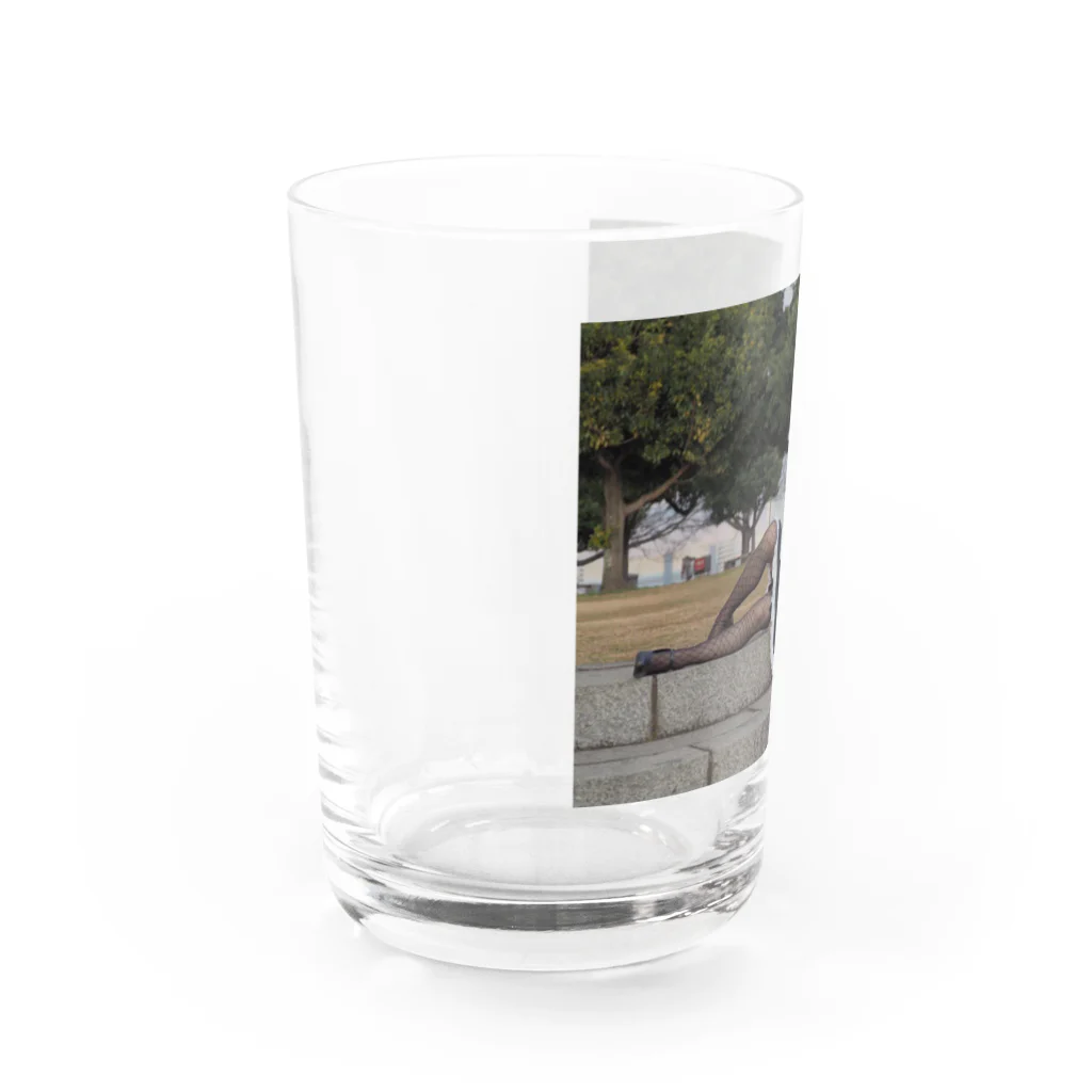 ねこねこまうまうのだらだらメイド Water Glass :left