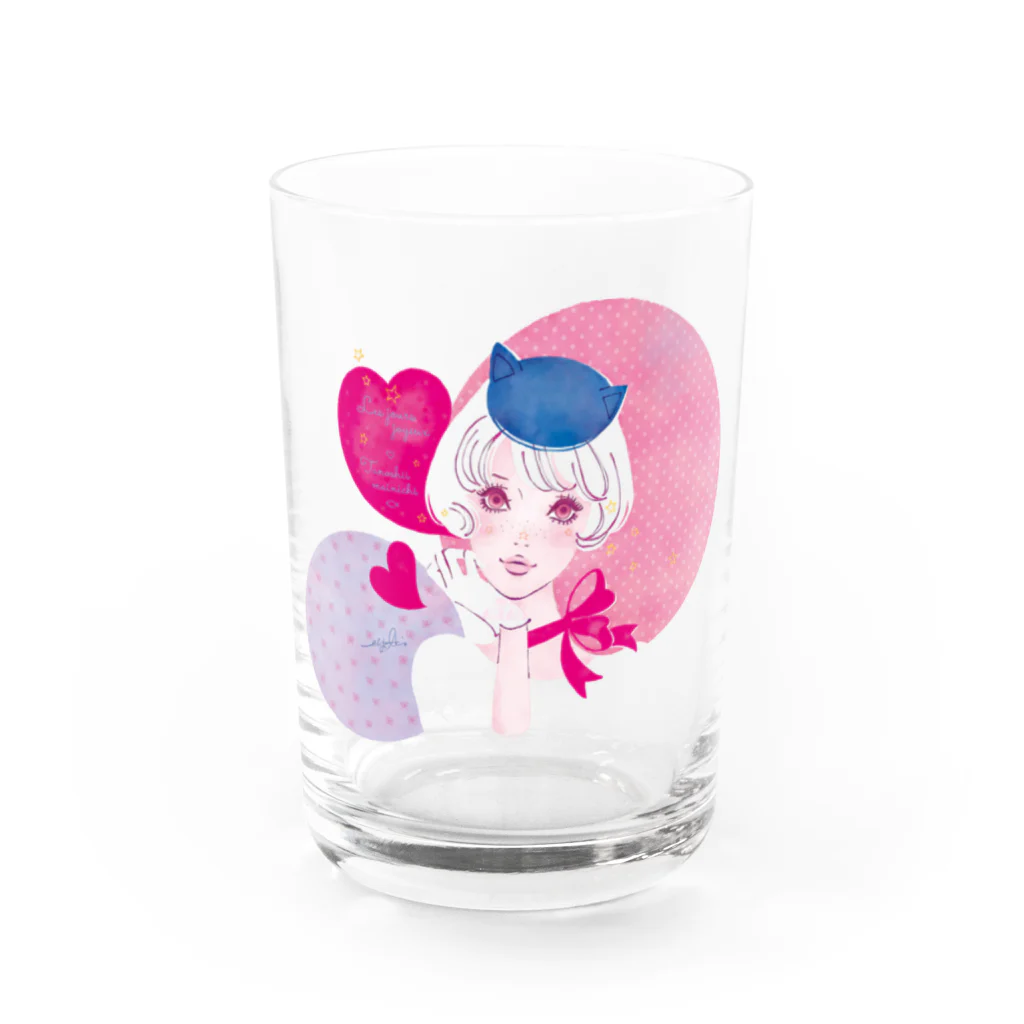 蛯原あきらのねこ耳お帽子 Water Glass :left