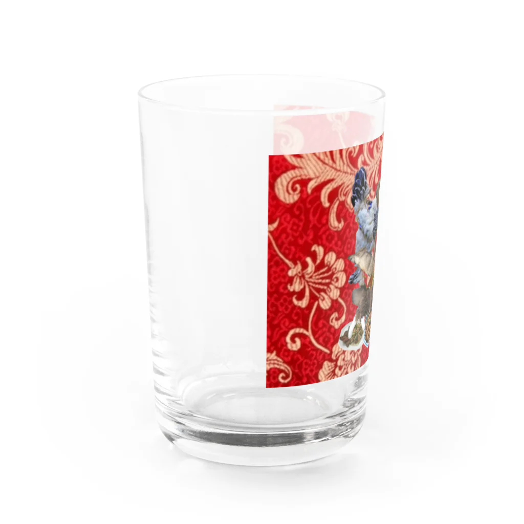 mnto雑貨洋品店の食い散らかし 中華パーティ 赤 Water Glass :left
