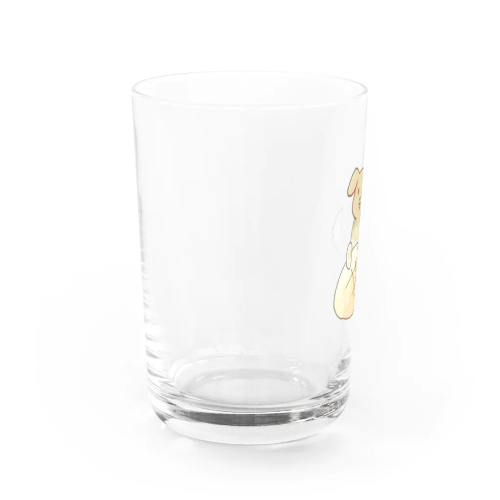 碧野屋のメロンパン×いぬ Water Glass :left