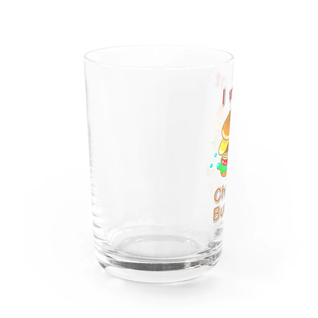 かいほう屋のチーズバーガー大好き Water Glass :left