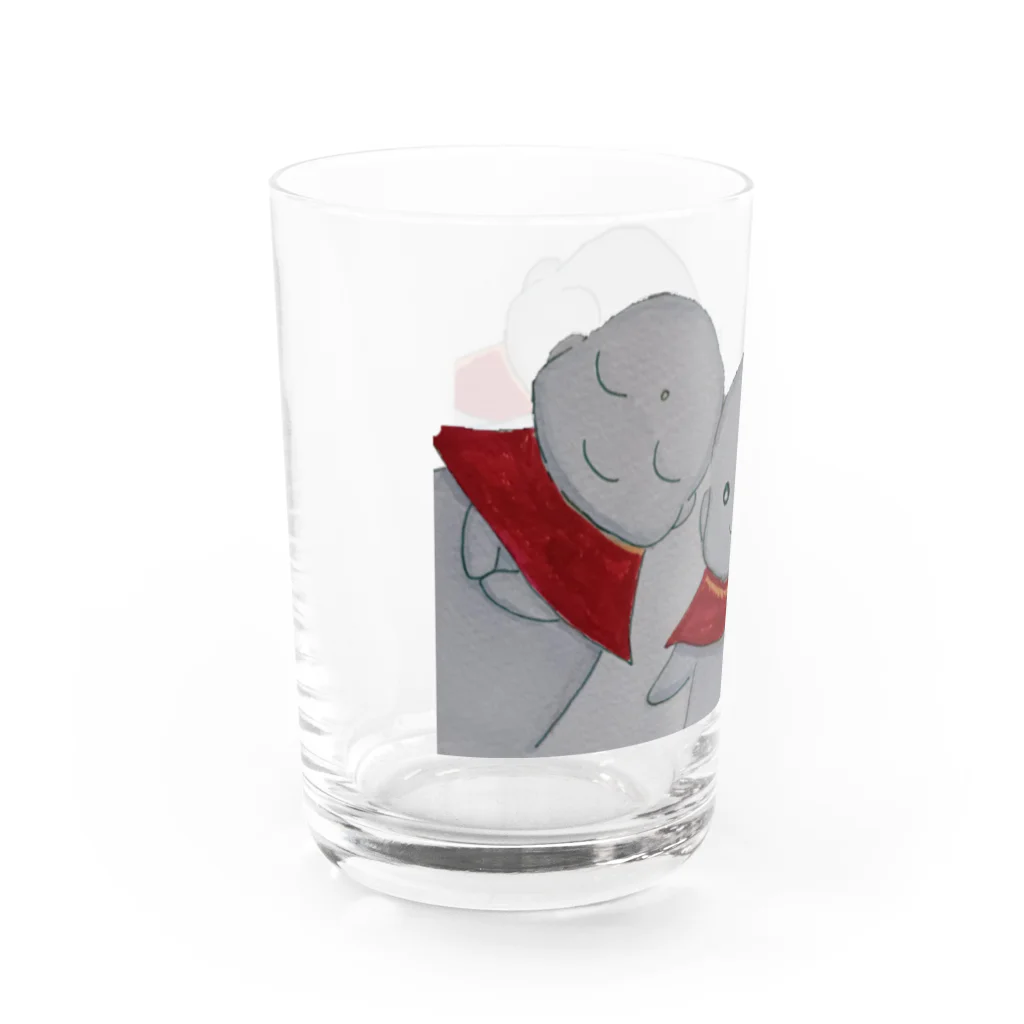 yu96のおじぞうさんトリオ Water Glass :left