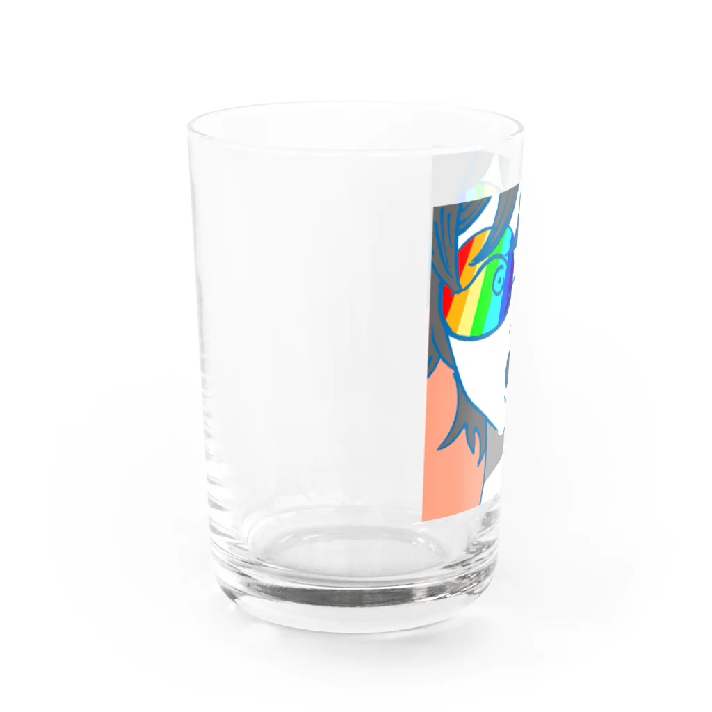 しびれる商店の色眼鏡のバカ Water Glass :left