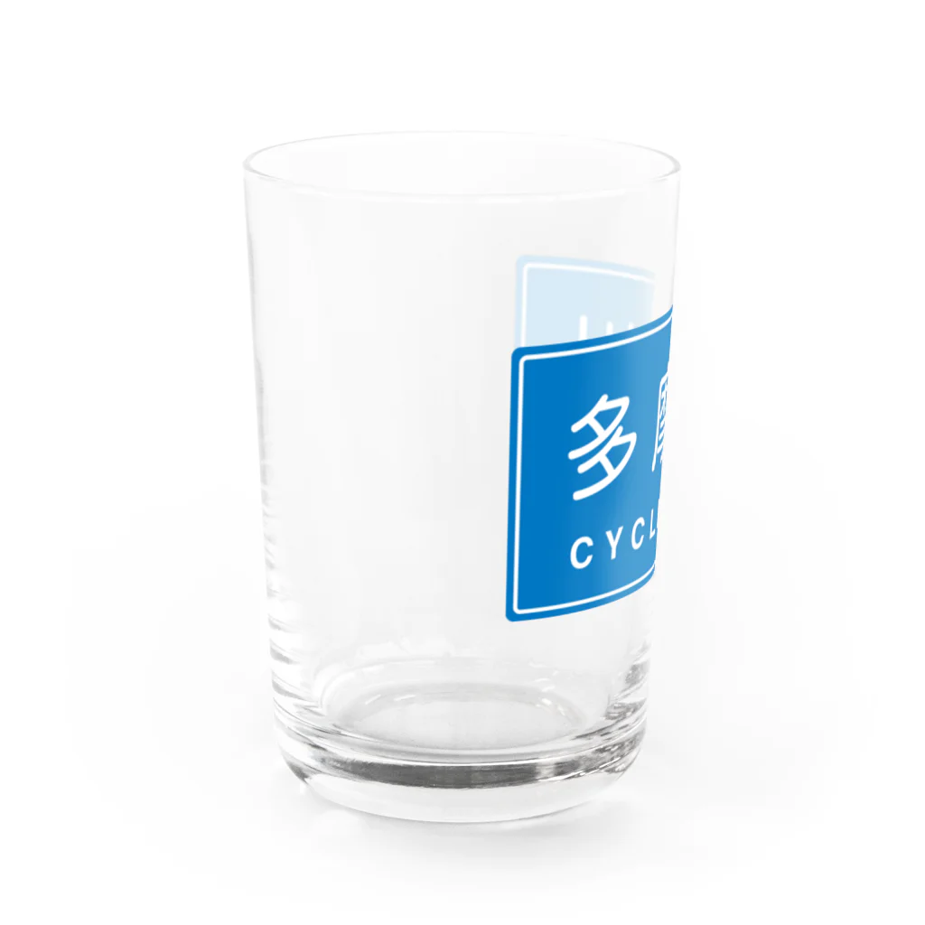 茶玄豆麦商店 with Bongole cycling Teamの多摩川CYCLIST ver1.2 Water Glass :left