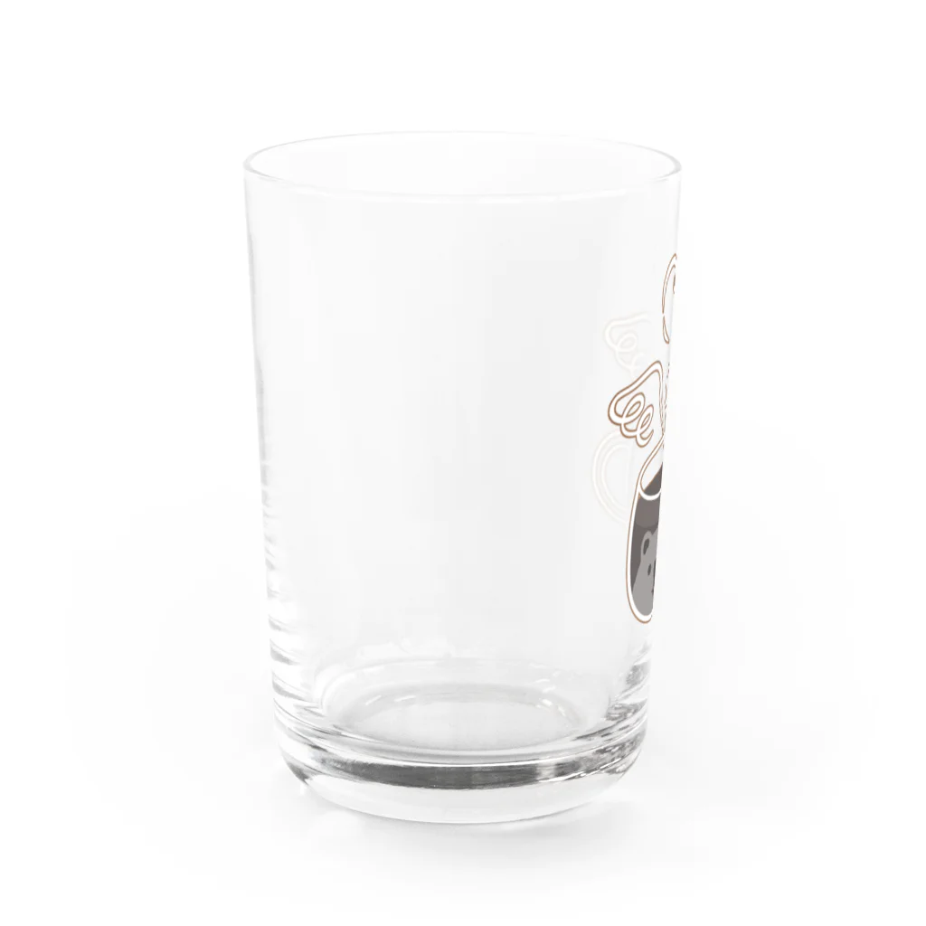 Happy Fluffy* ： 桜香*ののぞクマグ（コーヒー） Water Glass :left